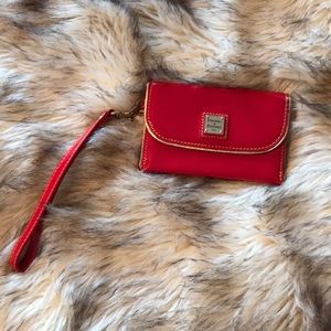 Dooney & Burke lipstick Red wristlet.